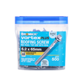 Bremick Vortex Plus Roofing Screw 6.2 x 65mm Hex B8 - Box of 500 - Vortex Point - Watertight Seal - SuperSaverAU - view 2