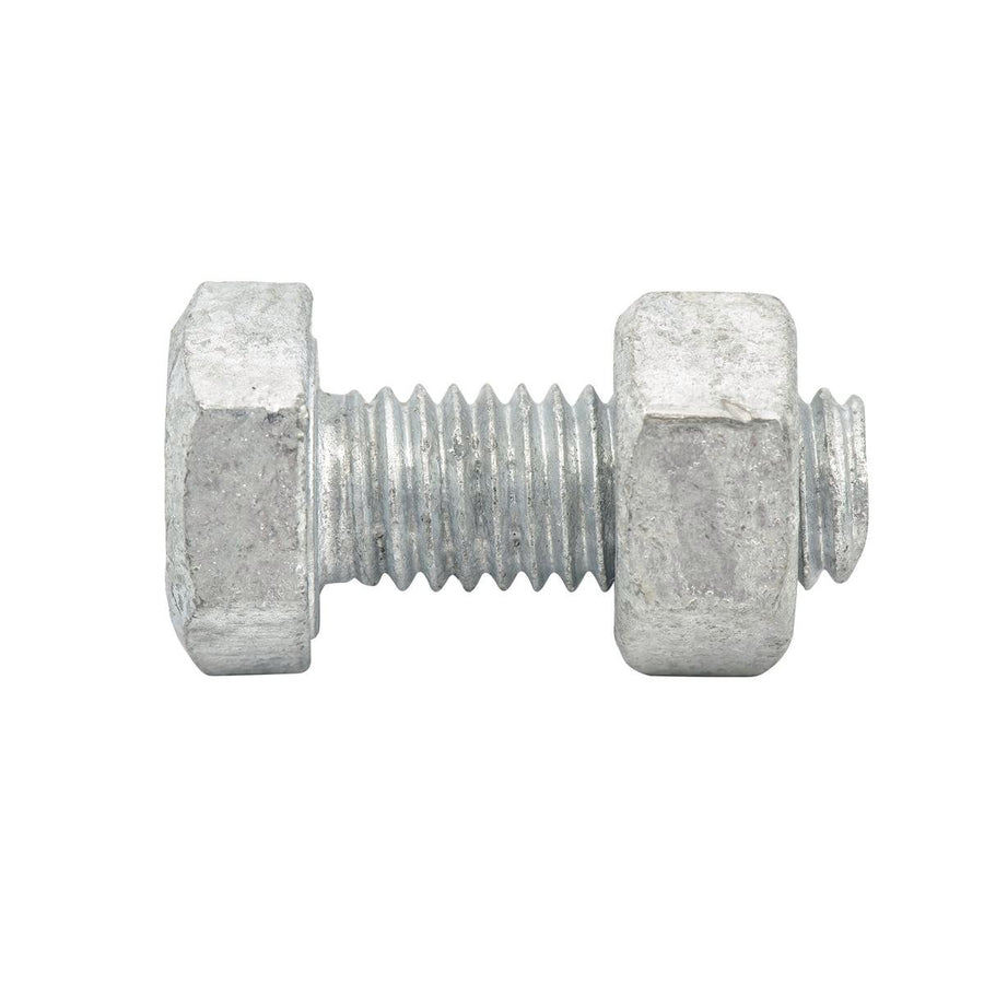 Zenith Hex Head Bolt - M8 x 20mm - 4.6 Grade Steel - 1 Pack - Hot Dipped Galvanised - SuperSaverAU - view 1