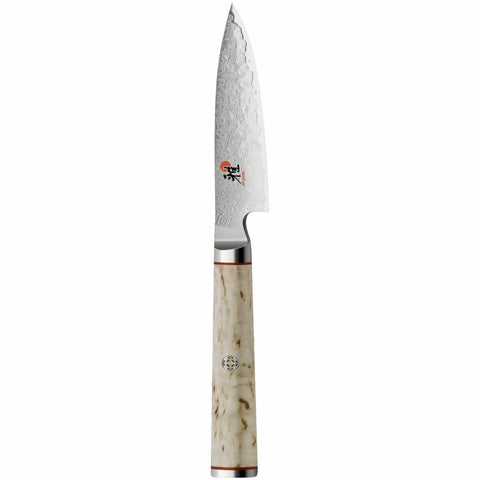 Miyabi 9cm 5000MCD Birchwood Shotoh paring knife - SG2 steel core, 101-layer Damascus, birch handle - 62500