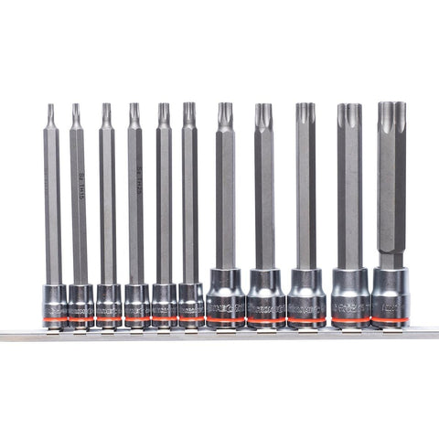 Kincrome Tamperproof Torx Socket Set - 11 Piece - Chrome Vanadium Steel - SuperSaverAU - view 1