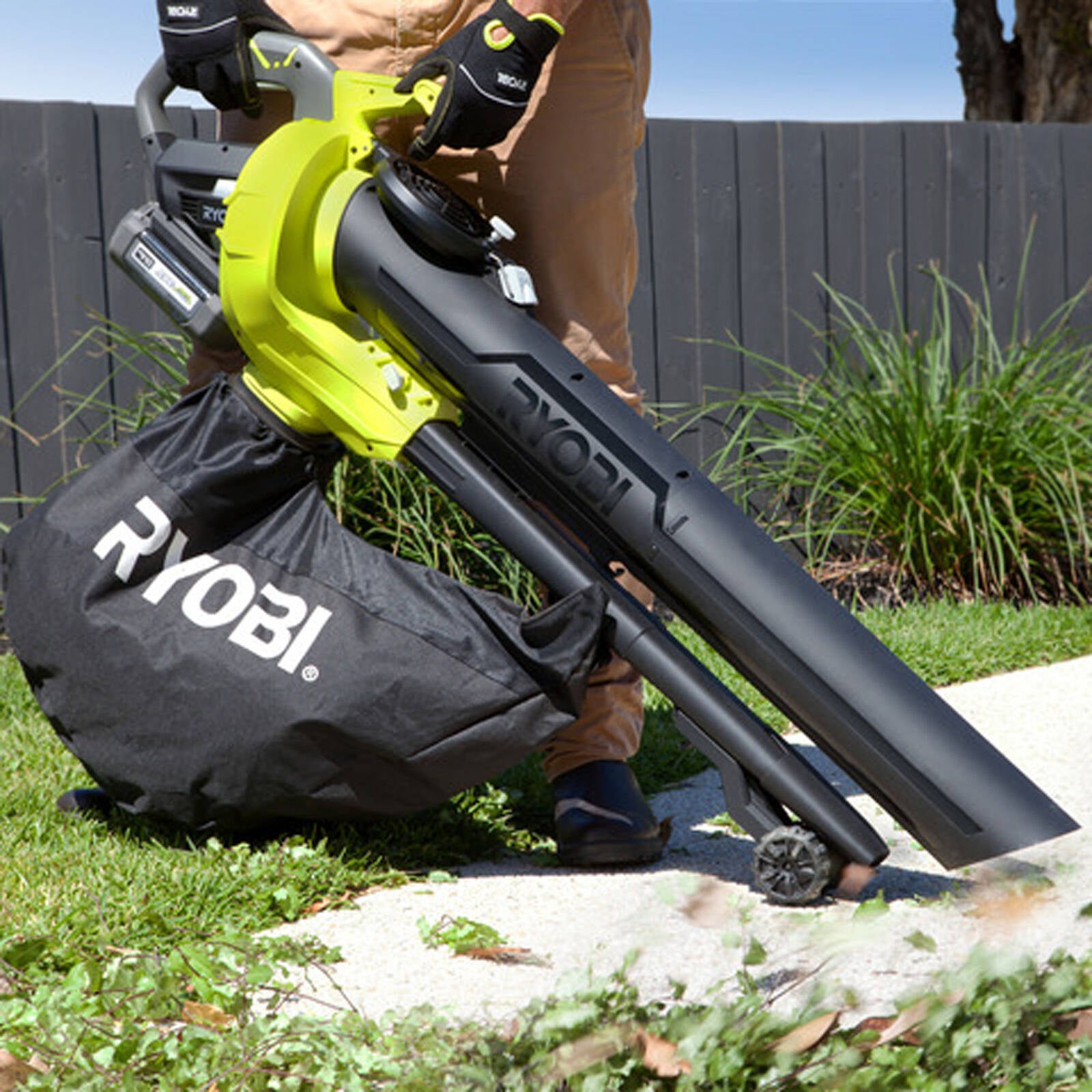Ryobi 36V Cordless Blower Vacuum, 420 CFM, Variable Speed, Skin Only RBV3600