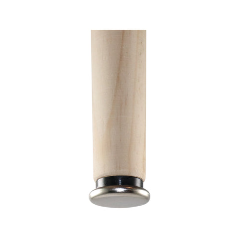 Surface Gard 28mm Polished Nickel Threaded Stem Steel Furniture Glides - 4 Pack