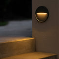 Arlec 3W Black CCT LED Round Exterior Step Light, Aluminium Waterproof Outdoor ABL111RBK