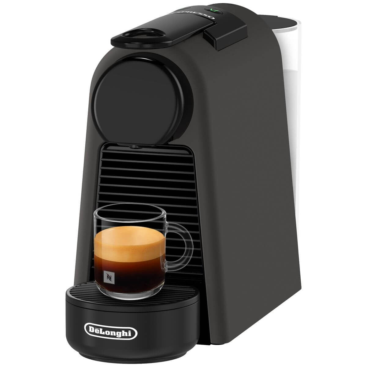 DeLonghi Essenza Mini Nespresso capsule machine - Black, Aeroccino3 milk frother, 19 bar pump - EN85BKMTAE