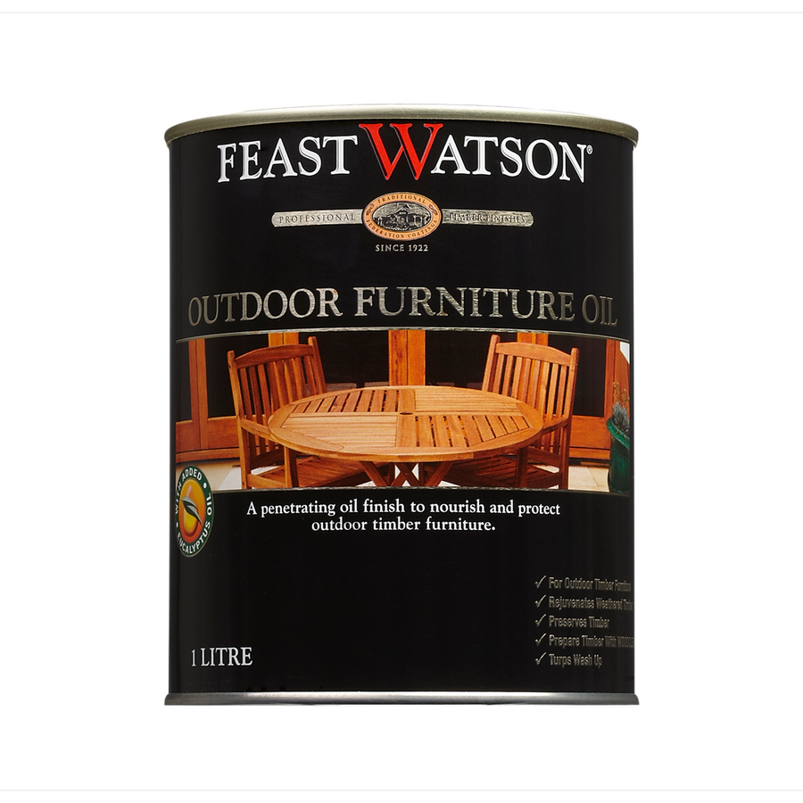 Feast Watson Outdoor Furniture Oil 1L Weathered Grey 110mm x 130mm x 110mm - SuperSaverAU - view 1