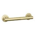 Evekare 300mm Brushed Brass Linear Grab Rail with Concealed Flange
