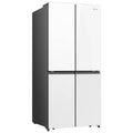 Hisense 483L PureFlat French Door Fridge - White Glass - 4.5 Star Energy Rating - HRCD483G