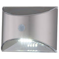 Arlec Solar Wall Light with Motion Sensor - 50 Lumens - Brushed Chrome - 100mm - SuperSaverAU - view 2
