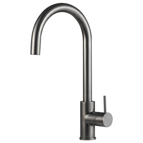 Rogerseller gooseneck sink mixer tap - graphite brass - German brass cartridge - 4 star WELS - 3606016105