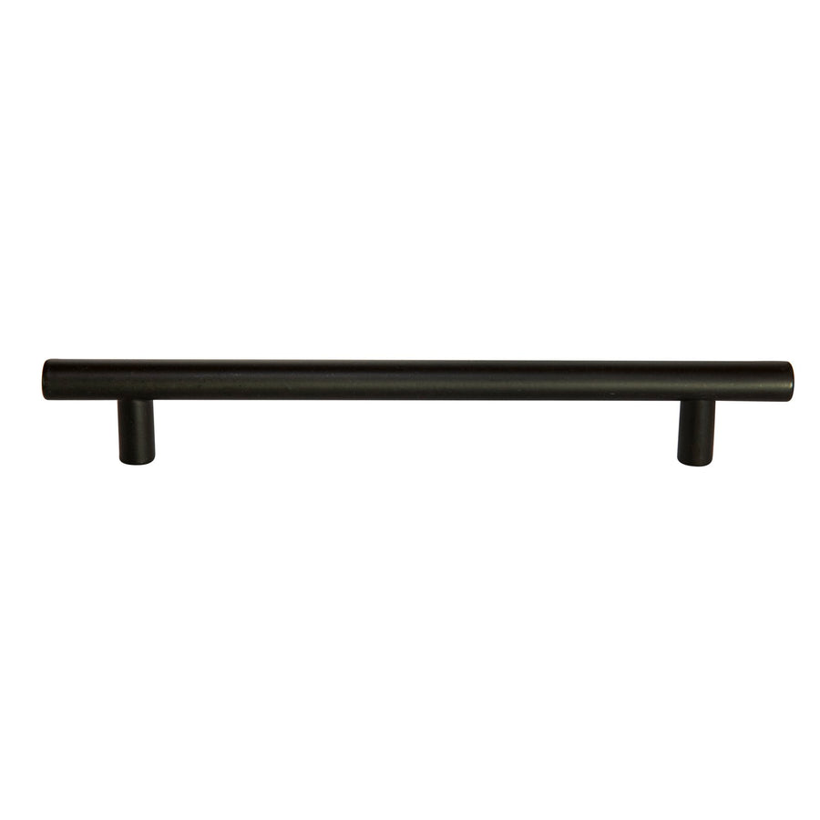 Taskmaster 160mm Matte Black Hollow T Steel Cabinet Handle
