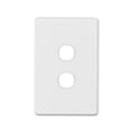 Deta S Line Series 2 Aperture Wall Plate - Double Gang - 100mm x 5mm - Customisable A/V Connections - SuperSaverAU - view 1