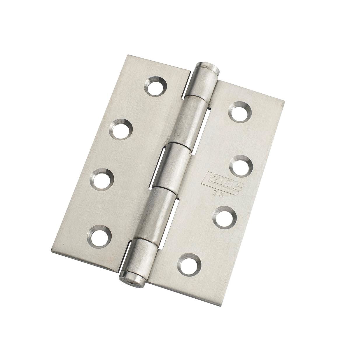 Lane Satin Stainless Steel Butt Hinge 100 x 75 x 2 5mm Smooth Action - SuperSaverAU - view 1