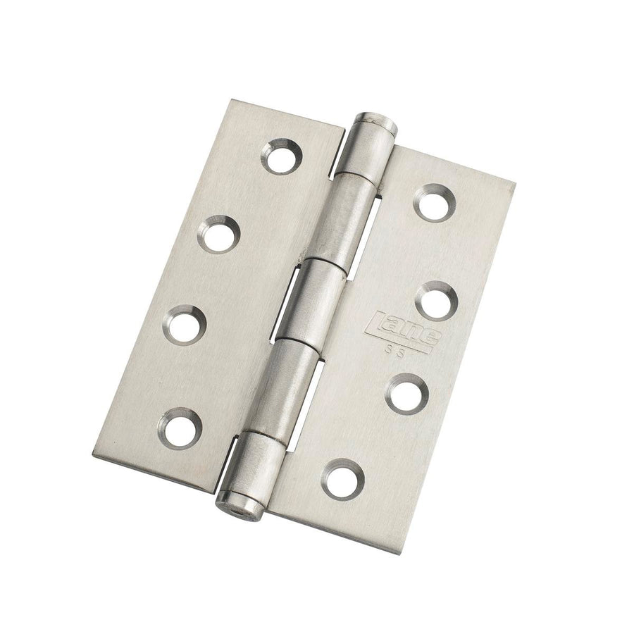 Lane Satin Stainless Steel Butt Hinge 100 x 75 x 2 5mm Smooth Action - SuperSaverAU - view 1