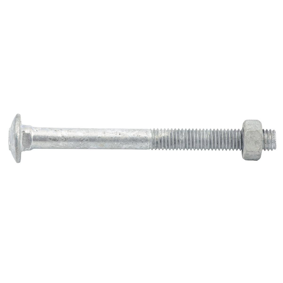 Zenith M8 x 90mm Hot Dipped Galvanised Cup Head Bolt and Nut Each - SuperSaverAU - view 1