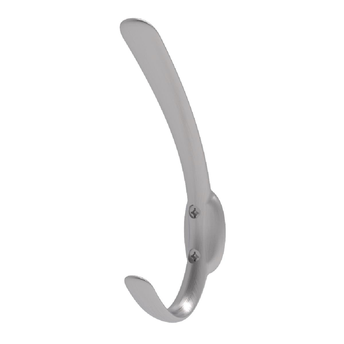 Mode Brushed Nickel Single Hat and Coat Hook - 17mm x 115mm x 45mm - Silver - SuperSaverAU - view 1