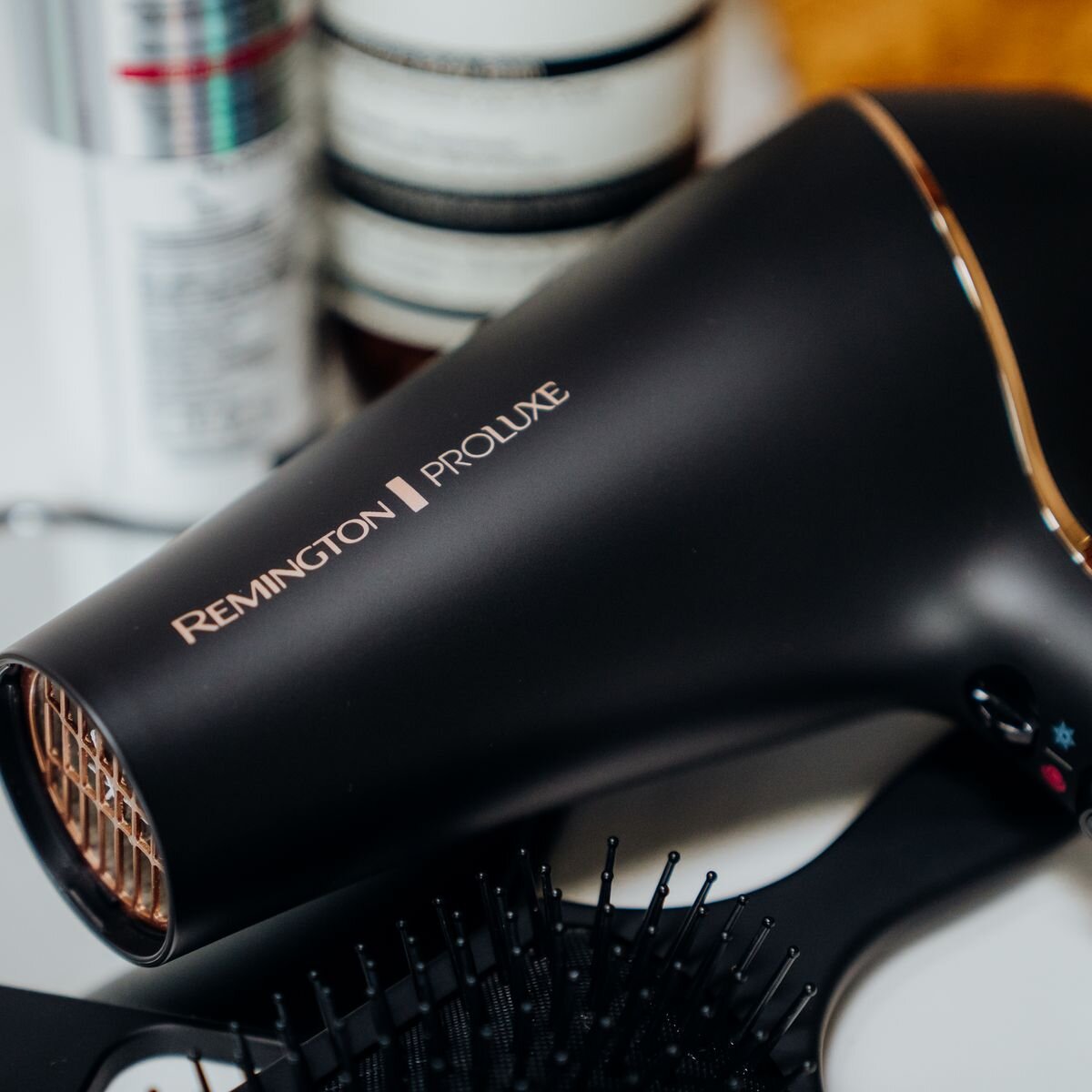 Remington PROLUXE Salon Hair Dryer 2400W - Matte Black, Ionic, Tourmaline Ceramic - AC9140AU