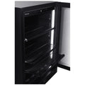Artusi 146L beverage centre - black smoky glass door, frost free, holds 127 cans - ABC142BV