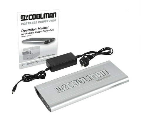 myCOOLMAN 15A/h portable power pack - lithium battery, LED display, magnetic mount, silver - CPP15