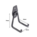 Everhang 45kg Black Small Garage U Hook 4 Pack - 40mm x 75mm x 50mm - Durable Storage Solution - SuperSaverAU - view 4