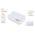 Tactix Medium A5 Storage Container with Divider 2L Plastic Stackable with Lid