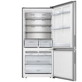 Hisense 503L PureFlat Bottom Mount Fridge - Stainless Steel, 4.5 Star Energy, Double Crispers - HRBM503S