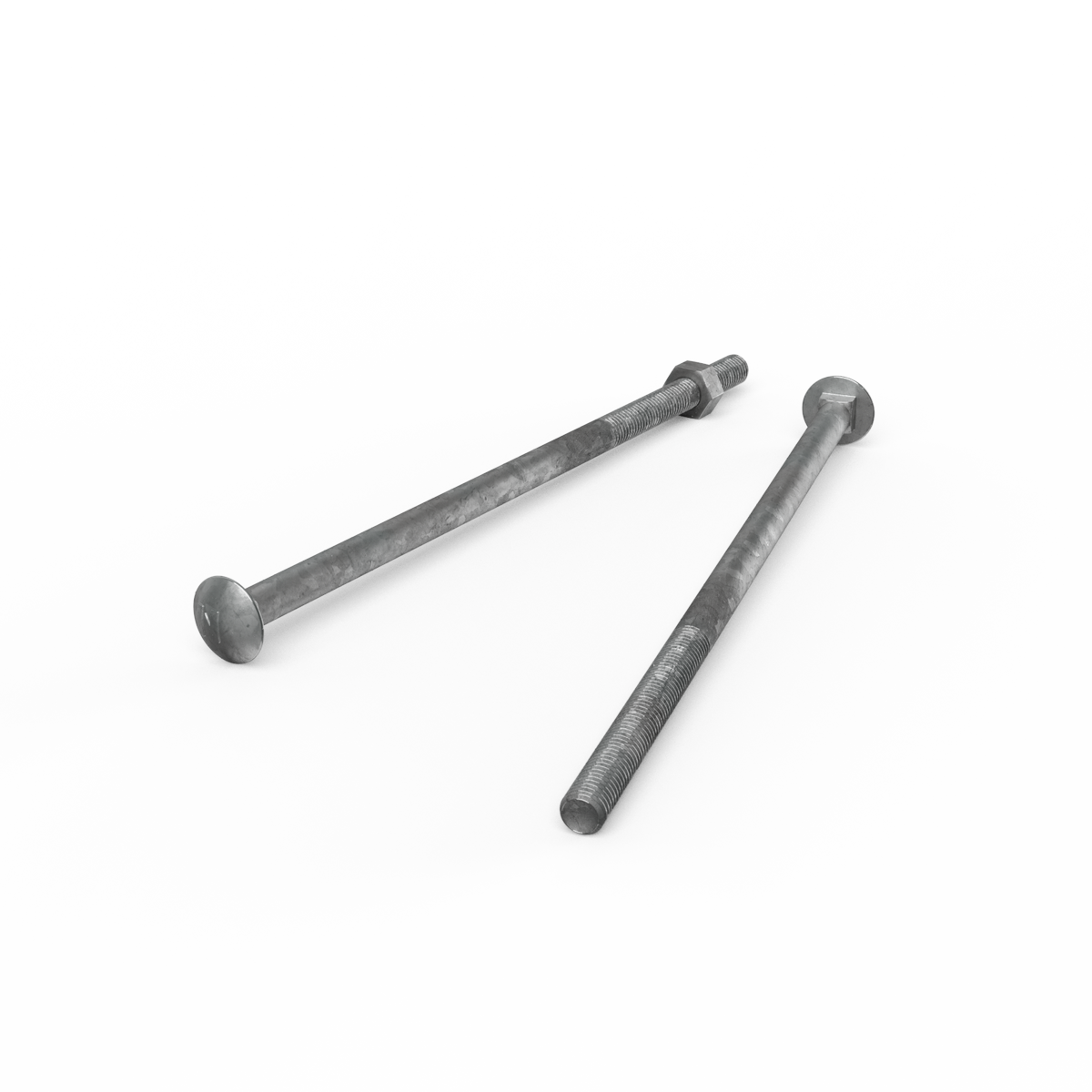 Zenith Cup Head Bolts - M10 x 240mm - Hot Dipped Galvanised - 12 Pack - SuperSaverAU - view 3