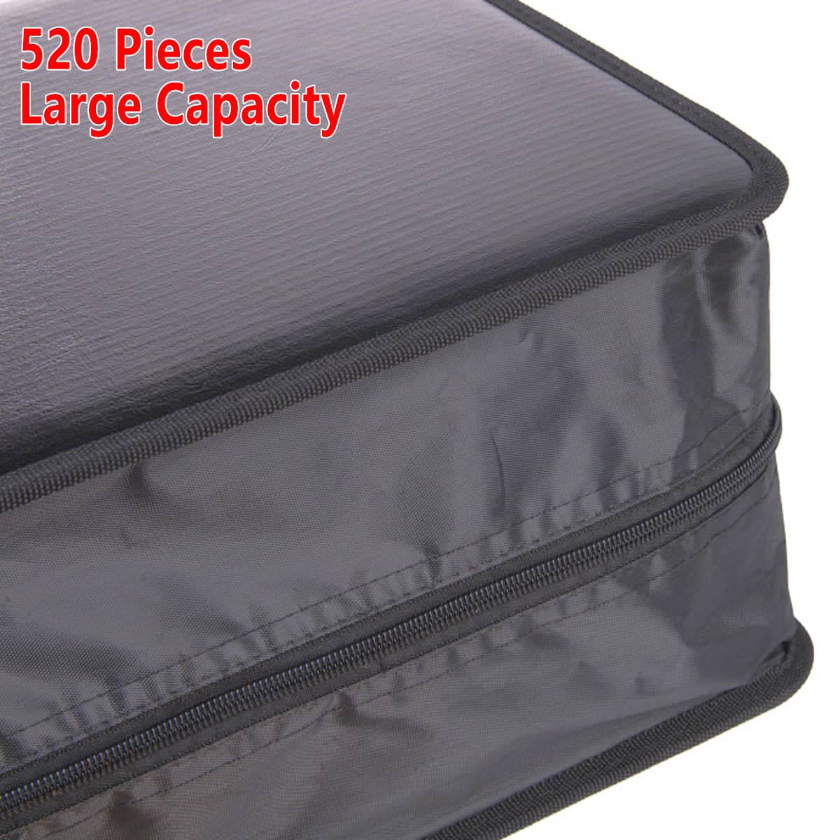 CD and DVD Storage Case, 520 Disc PU Leather Organiser - view 5