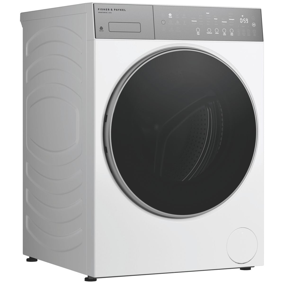Fisher & Paykel Series 5 12kg Front Loader - White, FlexiDose Auto Dosing, UV Sanitise - WH1260P5