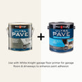 White Knight Ultra Pave 4L Quick Dry Concrete Paint - Medium Grey - Durable Satin Finish - SuperSaverAU - view 5