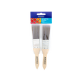 Monarch Sample Pot Synthetic Paint Brush 25mm 2 Pack Stainless Steel Ferrule