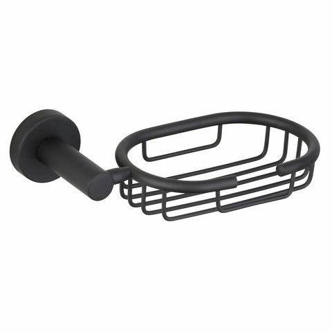 Mondella Matte Black Resonance Soap Basket - 180mm x 50mm x 150mm - SuperSaverAU - view 1