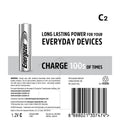 Energizer Recharge C Batteries 2 Pack - Reliable Power - 93.73mm x 107.95mm - SuperSaverAU - view 2