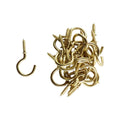 Everhang Cup Hook - 15mm - Brass Plated - 25 Pack - SuperSaverAU - view 1