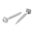 Buildex 12G x 45mm Class 3 Roofing Screws with Seal, Type 17 Hex Head - 50 Pack