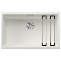 Blanco Etagon 700-U single bowl undermount sink - white finish, Etagon rails, InFino drain - 528006BL