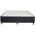 Sealy Advantage Double Bed Base - Charcoal Fabric, Timber and Steel Frame, Plastic Legs - 905704