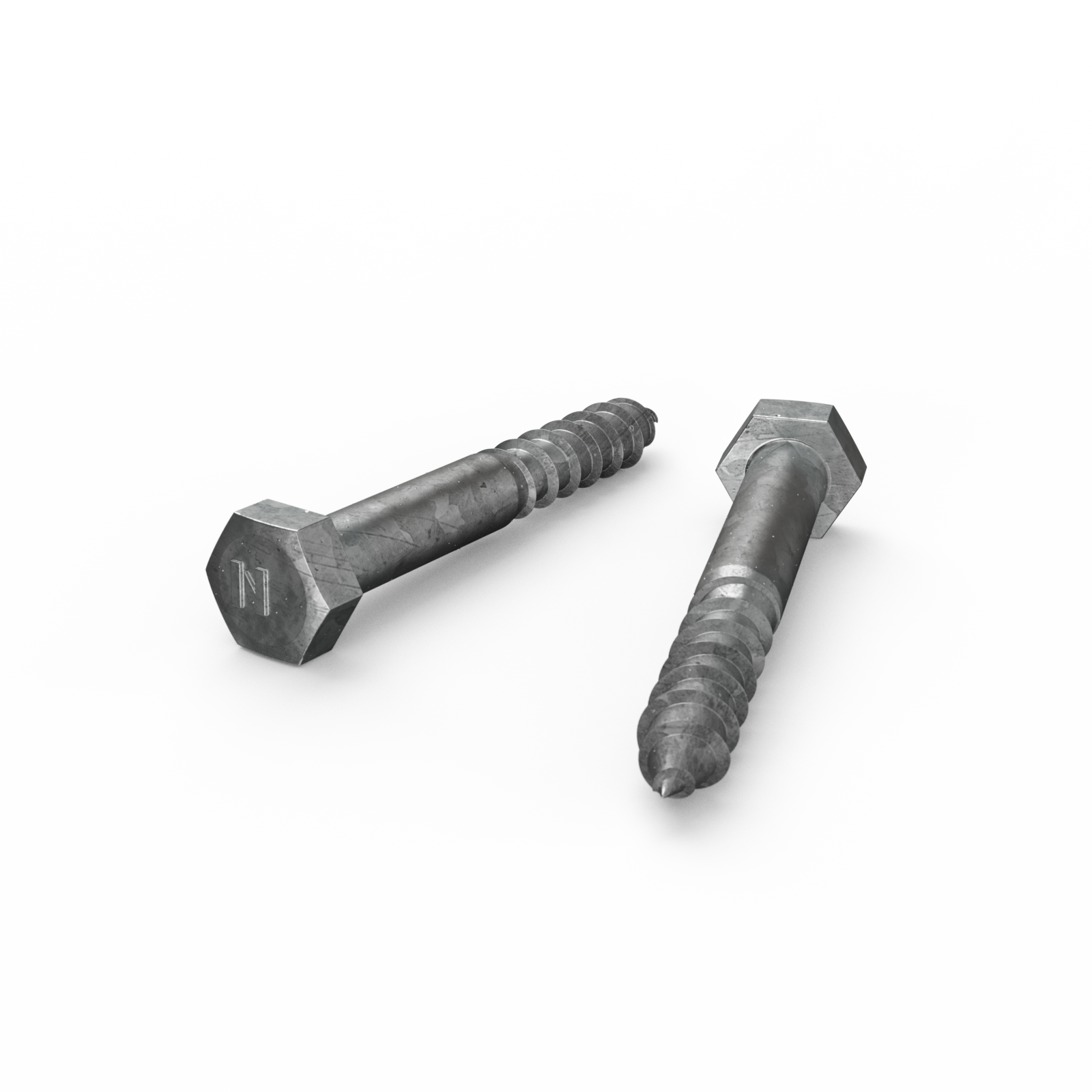 Zenith M10 x 75mm Hot Dip Galvanised Hex Head Coach Screw - Coarse Thread