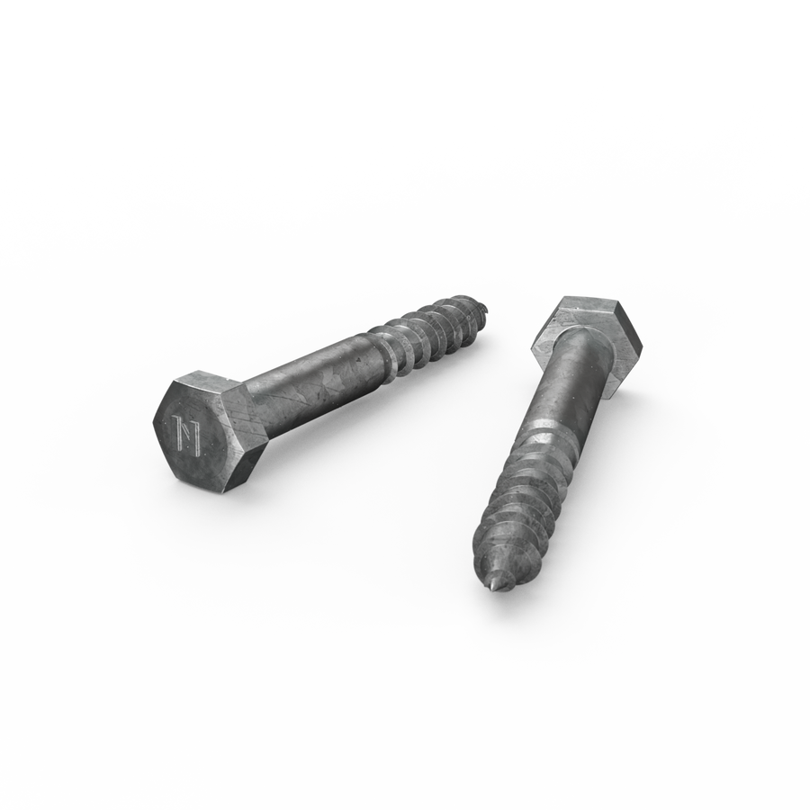 Zenith M10 x 75mm Hot Dip Galvanised Hex Head Coach Screw - Coarse Thread