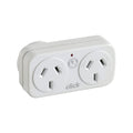 Click Right Hand Double Adaptor With Surge Right - SuperSaverAU - view 1