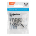Taskmaster 6mm 316 Stainless Steel Wire Eye Strap 2 Pack