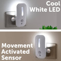 Arlec Dual Sensor Mouse Motion Nightlight 60mm White 8W PIR Dusk to Dawn