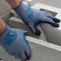 Lynn River Showa 330 Re Grip Gardening Gloves Large - 90mm x 240mm - Grey/Black - Durable, Comfortable, Excellent Grip - SuperSaverAU - view 2