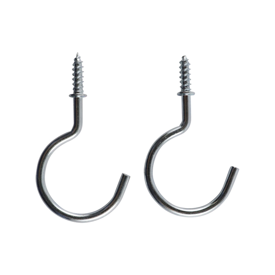 Everhang 28mm Zinc Plated Steel Cup Hook - 2 Pack