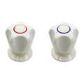 Shaw & Mason Ivory Classic Basin Top Assembly - ABS Plastic, Pair