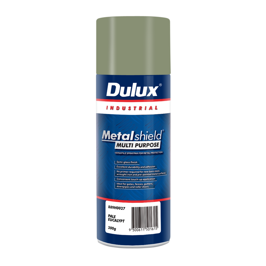 Dulux Metalshield 300g Multipurpose Spray Paint Pale Eucalypt - Metal Protection