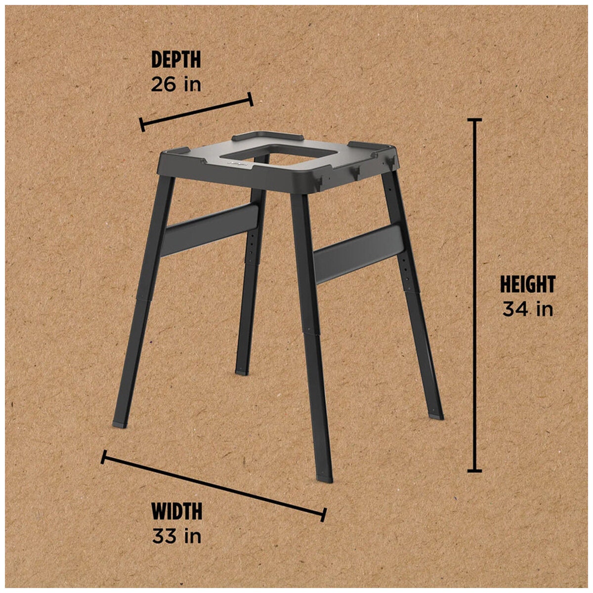 Ninja Woodfire Adjustable Universal Stand - Black - Compatible with OG751, OG850 and OO101 - XSKUNVSTND