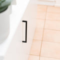 Taskmaster 192mm Matte Black Hollow Square Steel Cabinet Handle