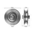 Rolltrak Concave Roller - 32mm - Stainless Steel - 6.4mm Axle - SuperSaverAU - view 2