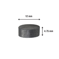 Everhang Ceramic Disc Magnet - 12mm - Ferrite - Lightweight - 10 Pack - SuperSaverAU - view 2