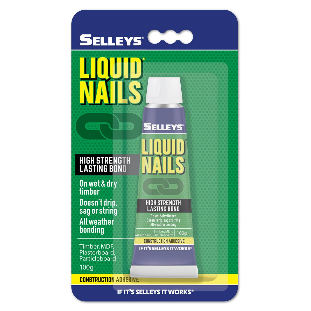 Selleys Liquid Nails 100g Construction Adhesive - Polymer - High Strength - SuperSaverAU - view 1